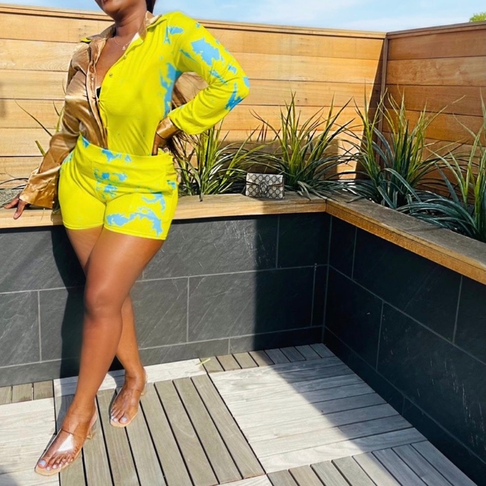 Multi color two piece set